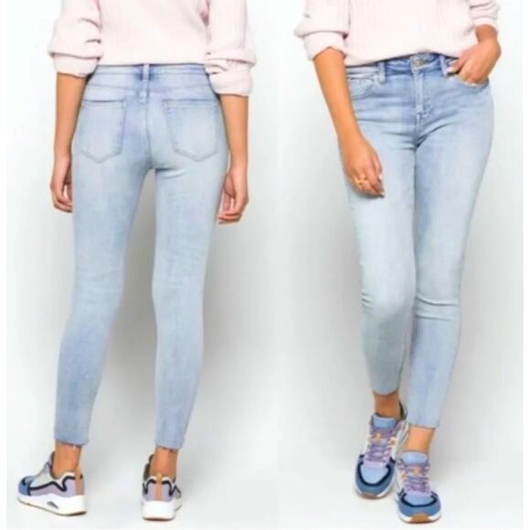 NWT Pistola Arielle skinny scissor cut hem jeans in No Pressure wash - Picture 1 of 12